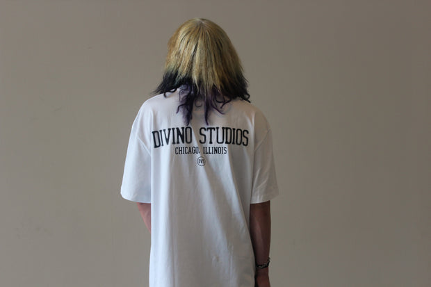 WHITE DIVINO STUDIOS TEE (DOTTED)