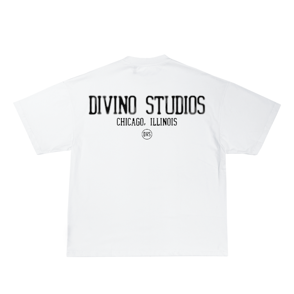 WHITE DIVINO STUDIOS TEE (DOTTED)