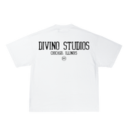 WHITE DIVINO STUDIOS TEE (DOTTED)