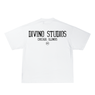 WHITE DIVINO STUDIOS TEE (DOTTED)