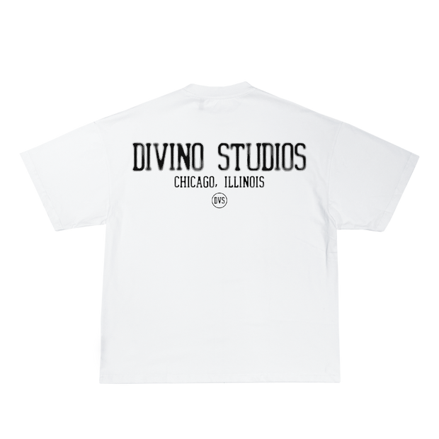 WHITE DIVINO STUDIOS TEE (DOTTED)