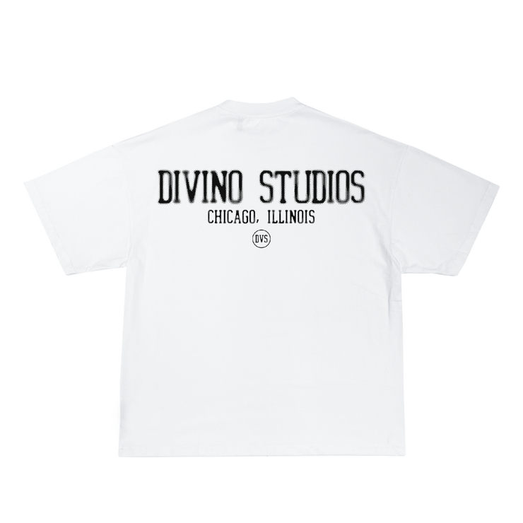 WHITE DIVINO STUDIOS TEE (DOTTED)