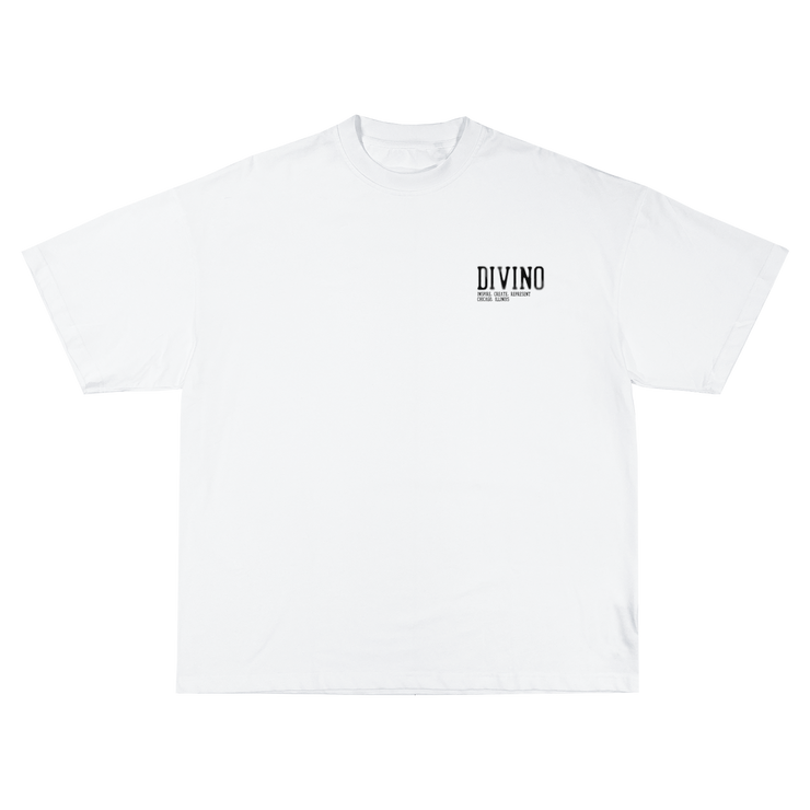 WHITE DIVINO STUDIOS TEE (DOTTED)